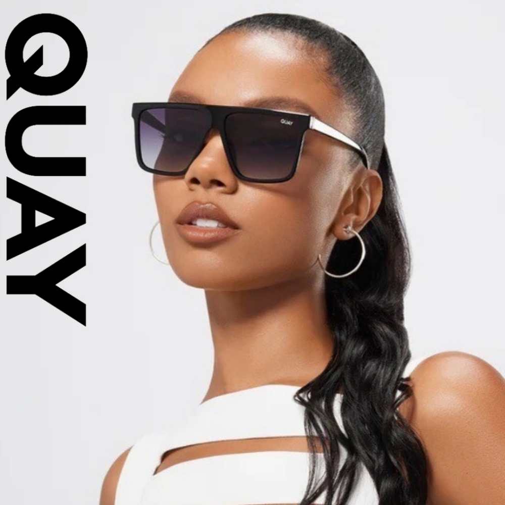 Quay Australia - Nightfall - Bestseller - Black Frame/ Smoke Lens - Medium - Picture 6 of 8